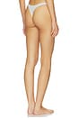 view 3 of 4 Everyday Cotton Thong in Light Heather Grey