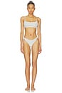 view 4 of 4 Everyday Cotton Thong in Light Heather Grey