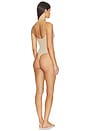 view 3 of 3 Sheer Seamless Thong Bodysuit in Clay