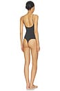 view 3 of 3 Sheer Seamless Thong Bodysuit in Onyx