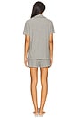 view 3 of 3 Soft Lounge Short Sleep Set in Heather Grey