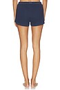 view 3 of 4 Cotton Rib Loose Boxer Short in Navy