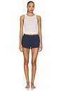 view 4 of 4 Cotton Rib Loose Boxer Short in Navy
