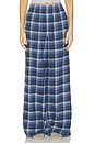 view 1 of 4 PANTALONES SLEEP FLANNEL in Indigo Outdoor Plaid