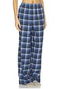 view 2 of 4 PANTALONES SLEEP FLANNEL in Indigo Outdoor Plaid