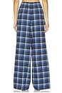 view 3 of 4 PANTALONES SLEEP FLANNEL in Indigo Outdoor Plaid