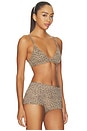 view 2 of 4 Fits Everybody Triangle Bralette in Desert Leopard Ink Print