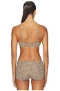 view 4 of 4 Fits Everybody Triangle Bralette in Desert Leopard Ink Print
