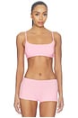 view 1 of 4 Everybody Cotton Scoop Bralette in Peony