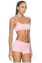 view 2 of 4 Everybody Cotton Scoop Bralette in Peony