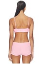 view 4 of 4 Everybody Cotton Scoop Bralette in Peony