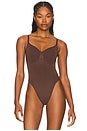 view 2 of 5 Seamless Sculpt Thong Bodysuit in Cocoa
