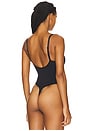 view 4 of 5 Seamless Sculpt Thong Bodysuit in Onyx