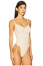 view 3 of 5 Seamless Sculpt Thong Bodysuit in Sand