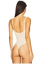 view 4 of 5 Seamless Sculpt Thong Bodysuit in Sand