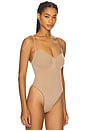 view 3 of 5 Seamless Sculpt Thong Bodysuit in Sienna
