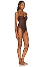 view 3 of 4 Body Molded Underwire Bodysuit in Cocoa