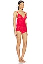 view 2 of 3 Triangle Cami And Short Set in Red