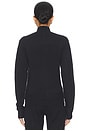 view 3 of 4 Wool Cashmere Zip Up Mock Neck Sweater in Onyx