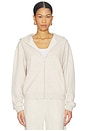 view 2 of 5 SWEAT À CAPUCHE AVEC GLISSIÈRE in Oatmeal Heather