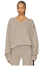 view 1 of 4 Cashmere Oversized Boyfriend Sweater in Linen
