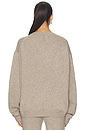 view 3 of 4 Cashmere Oversized Boyfriend Sweater in Linen