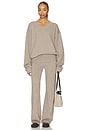 view 4 of 4 Cashmere Oversized Boyfriend Sweater in Linen