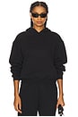 view 1 of 4 Cotton Fleece Classic Hoodie in Onyx