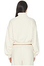 view 3 of 4 Drapey French Terry Half Zip Pullover in Buff