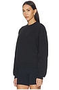 view 2 of 5 Cotton Fleece Classic Crewneck in Onyx
