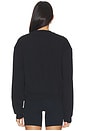 view 3 of 5 Cotton Fleece Classic Crewneck in Onyx