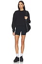 view 4 of 5 Cotton Fleece Classic Crewneck in Onyx