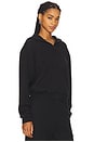 view 2 of 4 Cotton Fleece Classic Zip-up Hoodie in Onyx