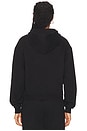 view 3 of 4 Cotton Fleece Classic Zip-up Hoodie in Onyx
