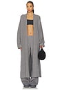 view 1 of 3 ABRIGO LARGO DE PUNTO in Dark Heather Grey