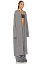 view 2 of 3 ABRIGO LARGO DE PUNTO in Dark Heather Grey