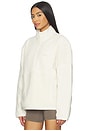 view 2 of 4 Teddy Half Zip Up Pullover in Ecru