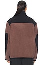 view 3 of 4 Teddy Half Zip Up Pullover in Umber Contrast