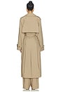view 3 of 4 Swiss Cotton Sateen Trench Coat in Desert