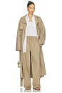 view 4 of 4 Swiss Cotton Sateen Trench Coat in Desert
