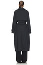 view 4 of 4 Swiss Cotton Sateen Trench Coat in Onyx