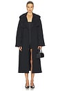 view 1 of 5 Boyfriend Fleece Trench Coat in Onyx
