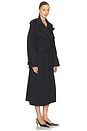 view 3 of 5 Boyfriend Fleece Trench Coat in Onyx