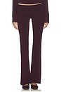 view 1 of 6 Cotton Jersey Foldover Pant in Currant