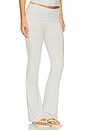 view 2 of 6 Cotton Jersey Foldover Pant in Light Heather Grey