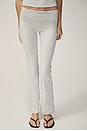 view 2 of 7 Cotton Jersey Foldover Pant in Light Heather Grey