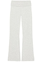 view 6 of 7 Cotton Jersey Foldover Pant in Light Heather Grey