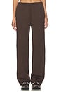 view 1 of 6 Cotton Fleece Classic Straight Leg Pant in Dark Sepia