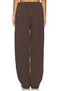 view 4 of 6 Cotton Fleece Classic Straight Leg Pant in Dark Sepia