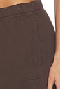 view 6 of 6 Cotton Fleece Classic Straight Leg Pant in Dark Sepia